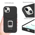 thumbnail image 4 of CoverON For Apple iPhone 13 Mini Phone Case, KickStand Ring Credit Card slot Rugged Cover Magnetic holder, Black, 4 of 10
