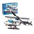 thumbnail image 1 of 102pcs Police Helicopter Creative Building Blocks DIY City Police Series Boys Bricks Toys For Children Gifts, 1 of 4