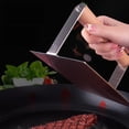 thumbnail image 2 of OULII 1Set Stainless Steel Burger Presser for Griddle Meat Pressing Tool 5.5x3.5in, 2 of 8