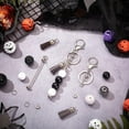 thumbnail image 4 of DIY 6 Sets Beadable Keychains Making Kit Keychain Set Beadable Keychains Black White Rhinestone Beads for Key Chains Crafts Teachers Students Gifts Office School Gift Supplies, 4 of 4