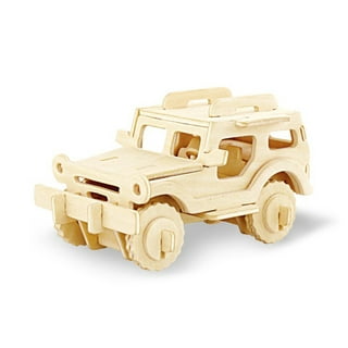 Koltose by Mash - Model Car Kit, 3D Puzzle, Build & Paint 6 Wood Cars 