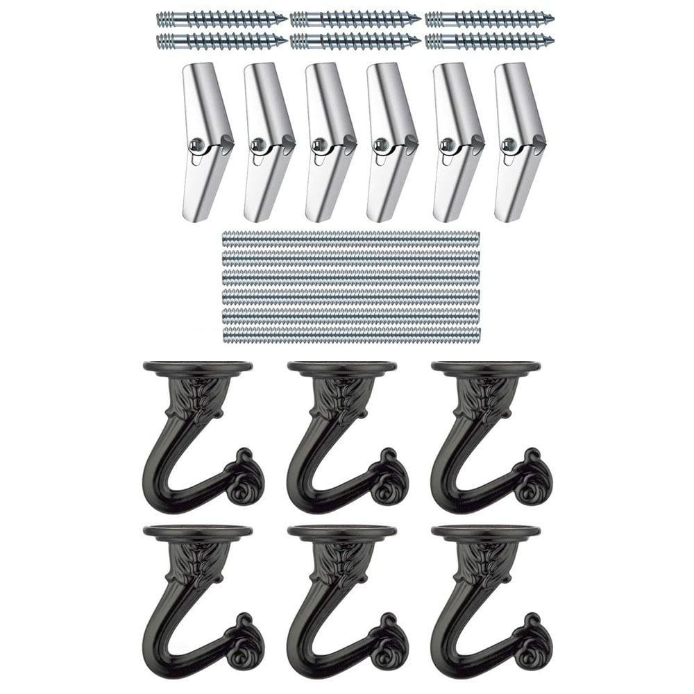 Heavy Duty 6 Sets for Hanging Plants Screws with Hardware Decorative