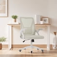thumbnail image 3 of Javlergo Office Chair, Ergonomic Desk Chair Breathable Mesh Chair with Adjustable High Back Lumbar Support Flip-up Armrests, Executive Rolling Swivel Comfy Task Computer Chair, Beige, 3 of 6