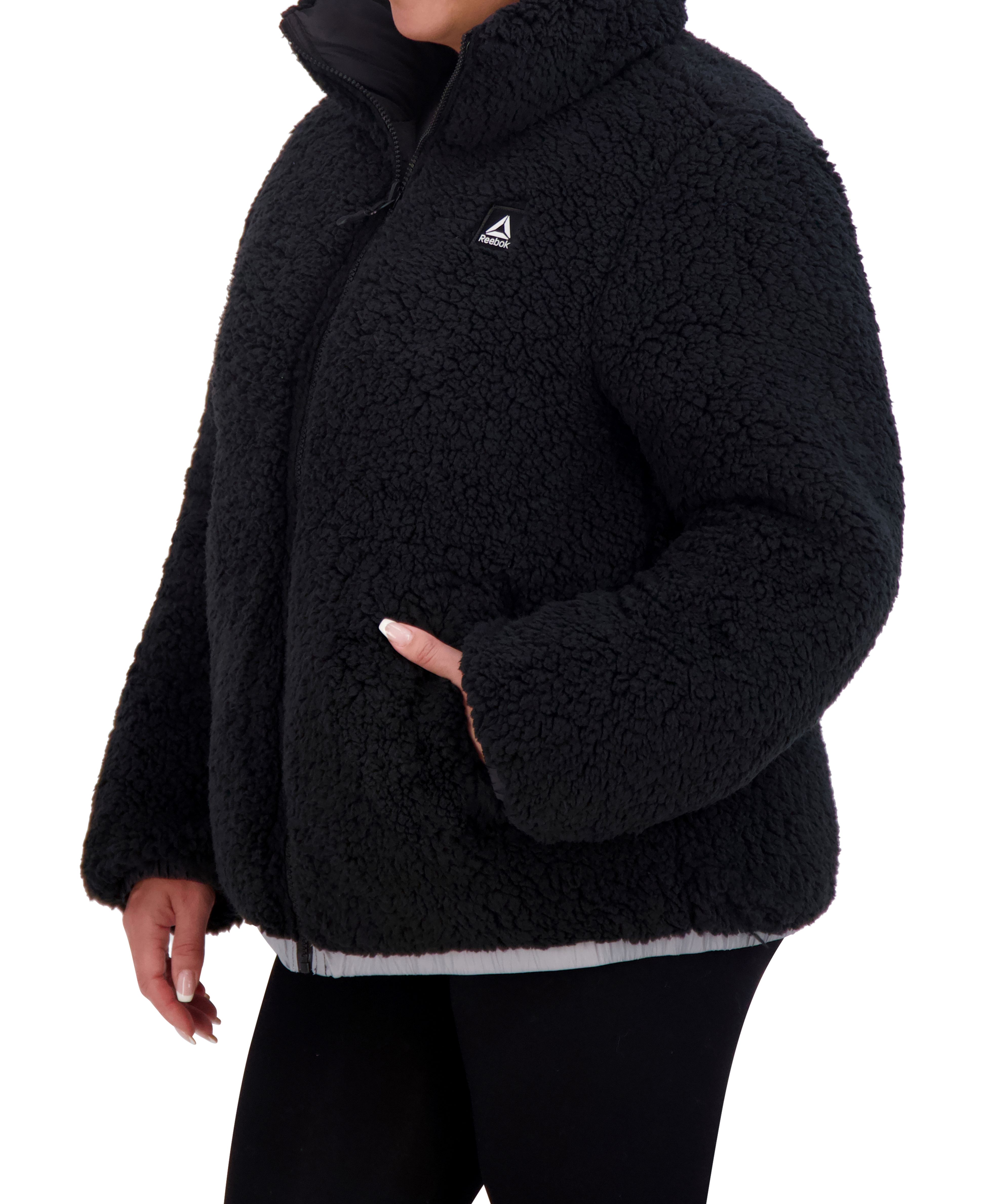 Reebok Women's Reversible Puffer and Faux Shearling Jacket, Sizes XS-3X - image 5 of 6