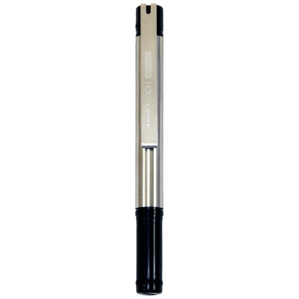 Zebra F-301 Compact Ballpoint Stainless Steel Capped Pen, Fine