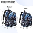 thumbnail image 2 of Goofa The Nightmare Before Christmas Pattern Durable Canvas Daypack - High-Quality Vintage Backpack, Compact & Versatile for Travel and Everyday Use-Medium, 2 of 5