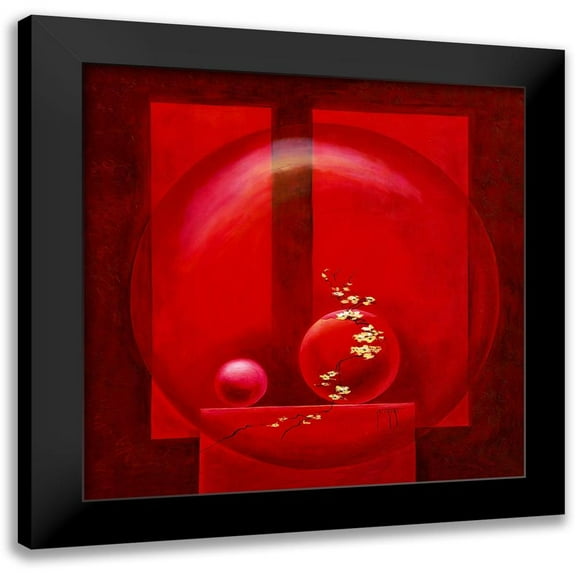 Triki, Bernadette 12x12 Black Modern Framed Museum Art Print Titled - Hymne a la vie