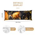 thumbnail image 3 of Balery Golden Koi And Treasure Funda Protectora para Almohada Corporal de Algodón Hipoalergénico con Cierre(55 x 21 pulgadas), Almohadas No Incluidas, 3 of 7