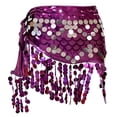 thumbnail image 4 of Wxolcjlv Women's Sequin Fringe Wrap Mini Skirt Tie Waist Dance Club Short Skirts, 4 of 4