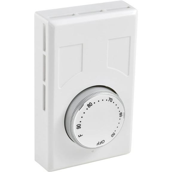 Global Industrial Thermostat Heat Only Line Voltage Double Pole With Off Positio