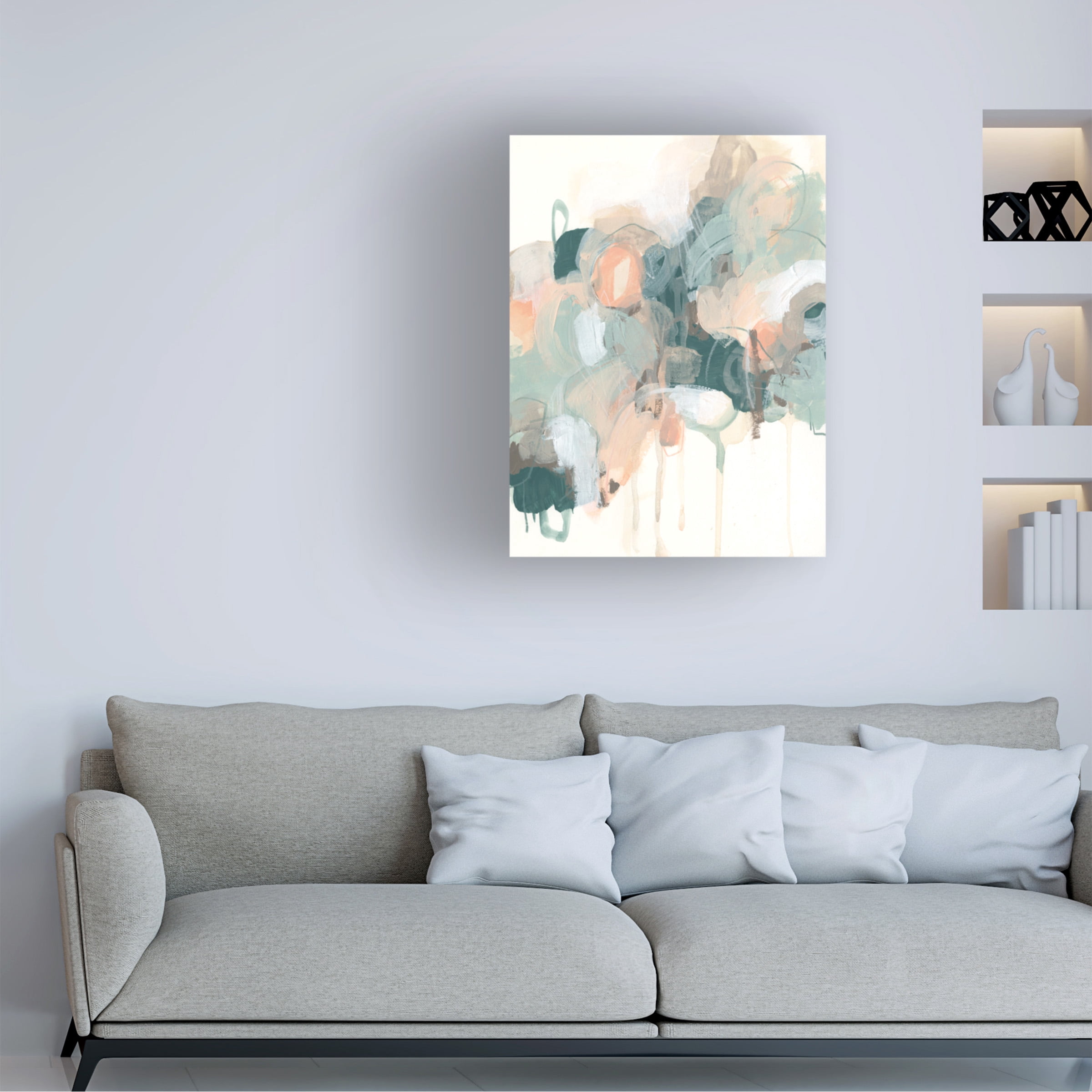 June Erica Vess 'Atmospheric Abstract I' Canvas Art