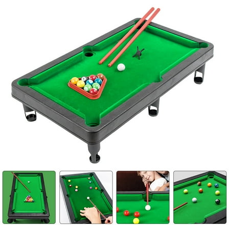 IBASETOY 1 Set of Pool Table Mini Entertainment Small Pool Table Felt Assorted Color for Relaxation