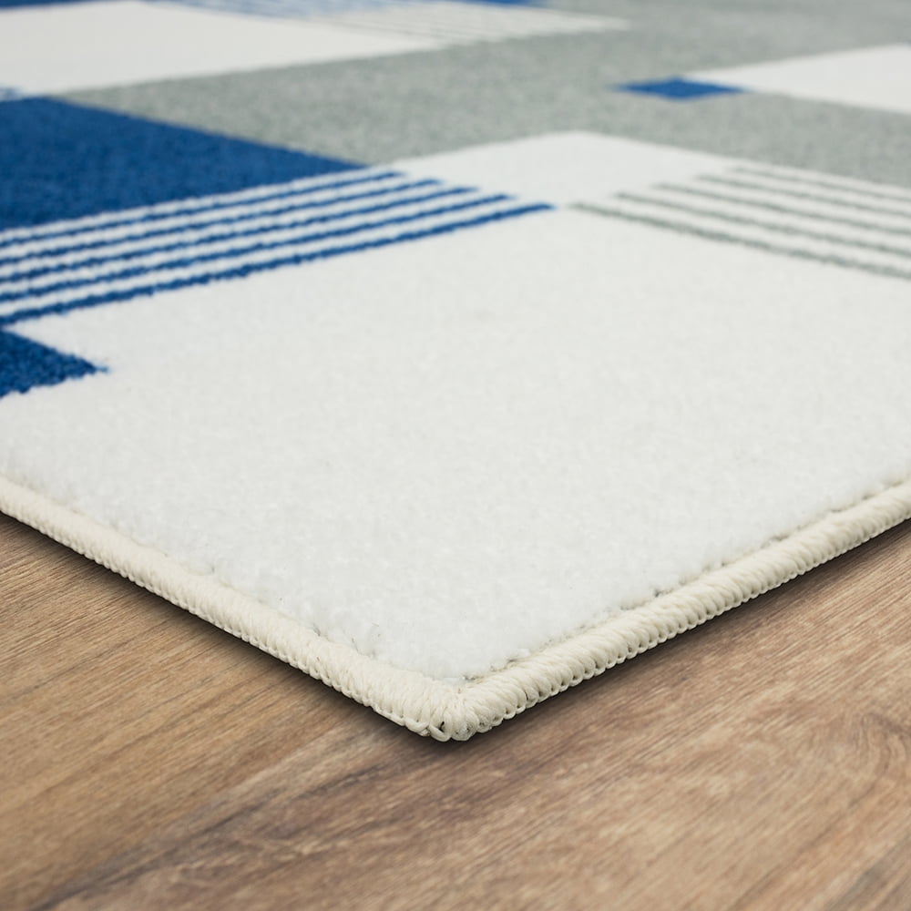 Mohawk Home Alliance Indoor Geometric Runner Rug, Royal, 2' x 8'