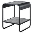 thumbnail image 4 of Mesa auxiliar de madera Raziela de Table Acme, color gris negro, 4 of 6