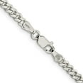 thumbnail image 3 of Auriga 925 Sterling Silver 3.5 mm Curb Chain Necklace for Women 20", 3 of 6