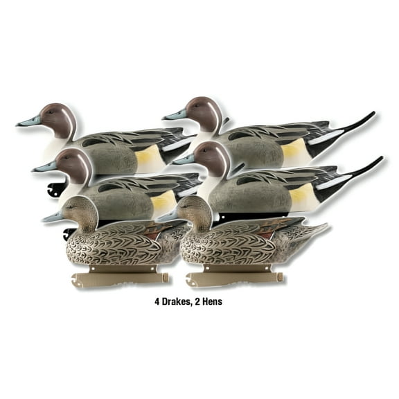 Greenhead Gear Life-Size Duck Decoy,Pintails,1/2 Dozen