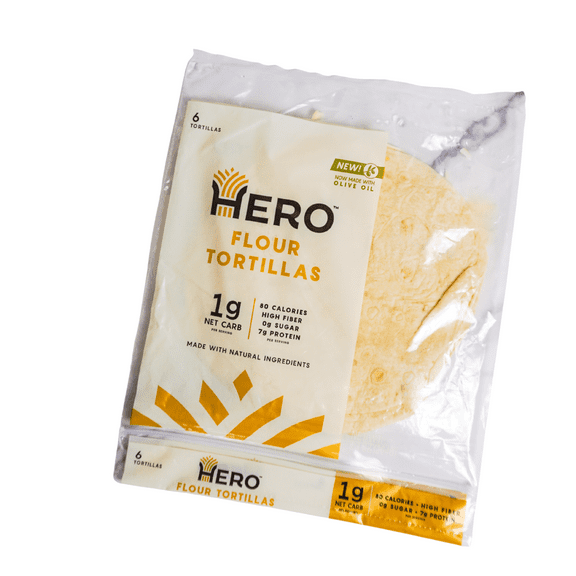 1g Net Carb Hero Flour Tortillas
