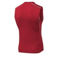 thumbnail image 4 of ZQUUVOU Men's Athletic Tank Tops Solid Color Trendy Fitness Sports Slim Tank Basic Tops Red, 4 of 5