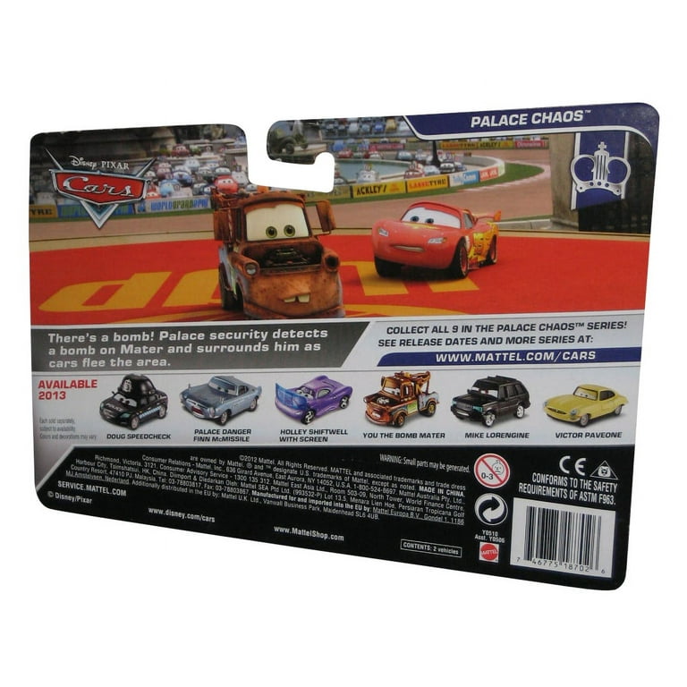 Disney Cars Doug Speedcheck & Palace Danger Finn McMissle Diecast Car, 2 Pack Disney Cars Doug Speedcheck & Palace Danger Finn McMissle Diecast Car, 2 Pack