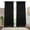 Black, variant on HEIRLOOM COMFORT White Solid Panel Curtains, 63 Inches Long, Set of 2, 100% Cotton, Light Filtering for Privacy, Classic Farmhouse Elegance, Ideal for Bedroom, Living Room, 54" W x 63" L