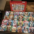 thumbnail image 5 of 2024 Christmas Countdown Calendar Puzzle Advent Set 1000 Piece Family Activity Toy for Memorable Holiday Game Nights, 5 of 6