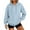 Blue, variant on Mohiass Womens Oversized Hoodies 2025 Long Sleeve Sweatshirts Fall 2025 Comfy Winter Hooded Y2k Pullover Tops Army Green S