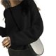 thumbnail image 1 of Suéter de punto Ailaile para mujer, jersey de lana holgado de manga larga, jersey exterior de cuello redondo redondo, tops básicos gruesos que combinan con todo para otoño e invierno, 1 of 5