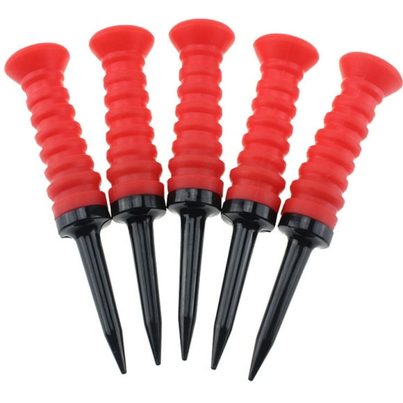 FUTUREORYY 2Pcs Flight-Path Golf Tee Elastic Tee Red Golf Practice for Beginners