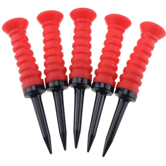 FUTUREORYY 2Pcs Flight-Path Golf Tee Elastic Tee Red Golf Practice for Beginners