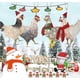 thumbnail image 4 of Bufanda navideña de madera con forma de pollo de diferentes formas, adornos navideños para reuniones familiares navideñas, 4 of 5