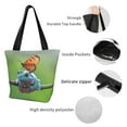 thumbnail image 4 of Balery Butterfly Landing On Head Dumpy Frog Bolsa de Hombro con Diseño, Bolsa Grande y Duradera, Bolsa Versátil para Compras, 4 of 6