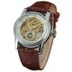 thumbnail image 1 of Reloj Forsining de aleación para hombre, esfera con personalidad, automático, mecánico, de pulsera (blanco y plateado), 1 of 1