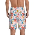 thumbnail image 3 of Easygdp Floral Ditsy Men's Short Pajama Pants, Sleep Shorts, Household Pants, Casual Pants with Pockets - 3X-Large, 3 of 9