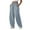 #96 LightBlue, variant on TEMOFON Fall Pants for Women Wide Leg Pants Fall Pants with Pockets Elastic Waistband Comfy Pants Women Winter Lounge Fleece - Lined Pants Light Grey M