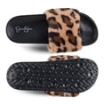 thumbnail image 6 of Jessica Simpson Womens Plush Slide On Open Toe Slipper with Memory Foam, 6 of 9