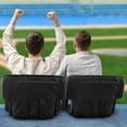 thumbnail image 3 of Stadium Seat Chair, 2 Pack- Bleacher Cushions with Padded Back Support, Armrests, 6 Reclining Positions and Portable Carry Straps By Home-Complete, 3 of 7