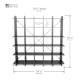 thumbnail image 3 of 25 Cubby Mid Century Bookcase - Natural, 3 of 3