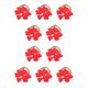 thumbnail image 2 of Qarigey 1 Juego de adornos, rebanada de amor, chips de decorativos en forma de corazón con agujero, decoración de boda, casa, adorno Rojo 10piezas, 2 of 6