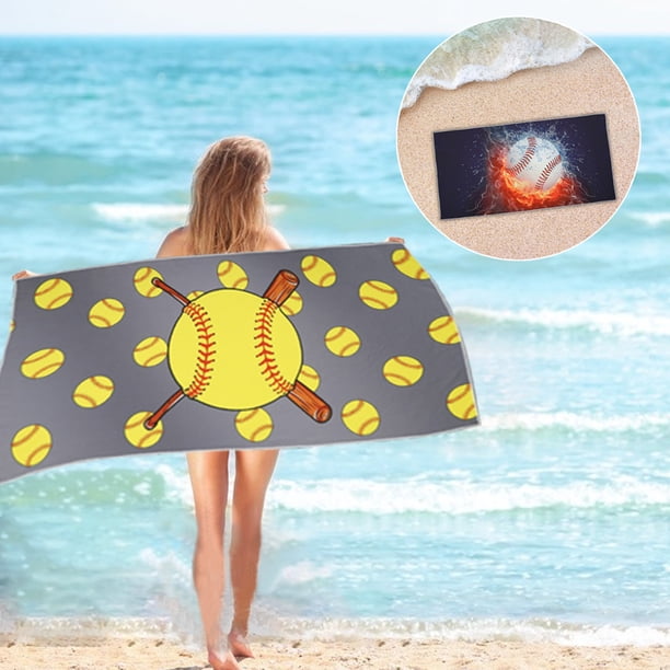 Fiudx Toalla de Playa de Microfibra, Absorbente de Secado Rápido, Ligera, Resistente a La Arena, Ideal para Viajes y Piscina, Multiusos, Atractiva para Exteriores, 150 X 75 Cm.
