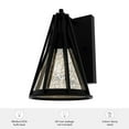 thumbnail image 5 of Hunter - Rafner 1-light Natural Black Iron, Small Sconce Light, Dimmable, Geometric Style, Geometric Shaped, for Bedrooms, Dining, Living Rooms - 19457, 5 of 5