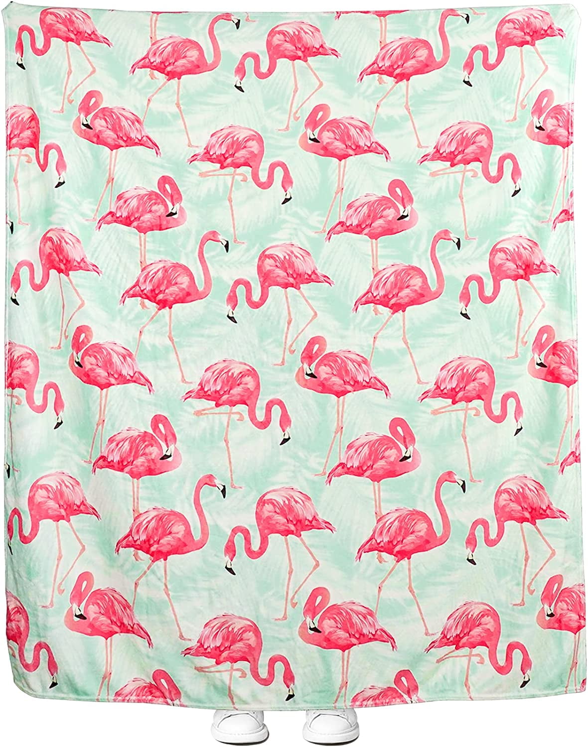 Flamingo Blanket 50"x60" Pink Flamingo Gifts for Women Cute Flamingo and Tropical Throw Blanlet
