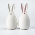 thumbnail image 1 of Figura de conejo de Pascua, conejos de cerámica, porcelana, arte moderno, decoración primaveral para el hogar, adornos y figuritas de conejo para Pascua, 1 of 8