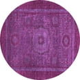 thumbnail image 1 of Ahgly Company Indoor Round Abstract Purple Modern Area Rugs, 8' Round, 1 of 4