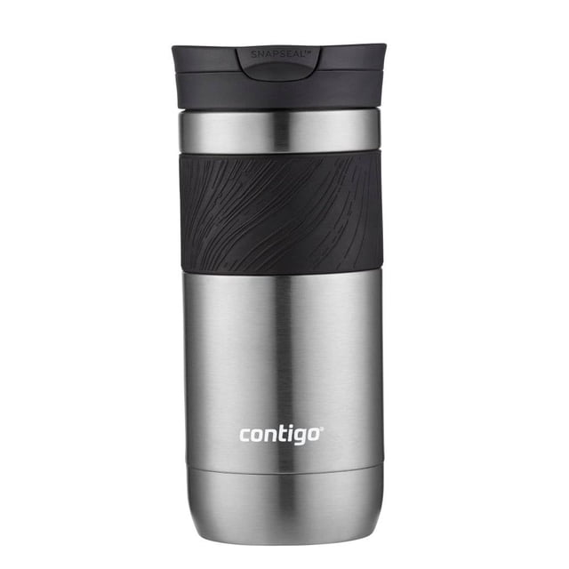 Termo Contigo Byron de Acero Inoxidable, con Tapa SNAPSEAL™, 473 ml, Plateado Gloss
