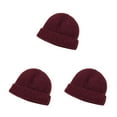 thumbnail image 1 of Gorro de Lana Minnieouse Otoño Invierno Tejido Casual Melón Rojo, 1 of 6