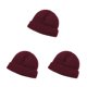 thumbnail image 3 of Gorros Otoño Invierno Tejido Casual Melón Beanie Moda Lana Qarigey Rojo, 3 of 6