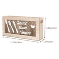 thumbnail image 3 of Miangastore Kitchen Utensil Container Wooden Light Yellow 1Pack 11.8x5.9x3.1in, 3 of 8
