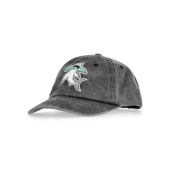 Wonder Nation Boys Shark Patch Hat, One Size Fits Most, Black