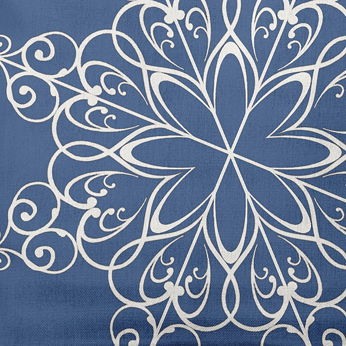 20" x 14" Simply Daisy Snowflake Polyester Indoor/Outdoor Pillow, Blue (1 Count)