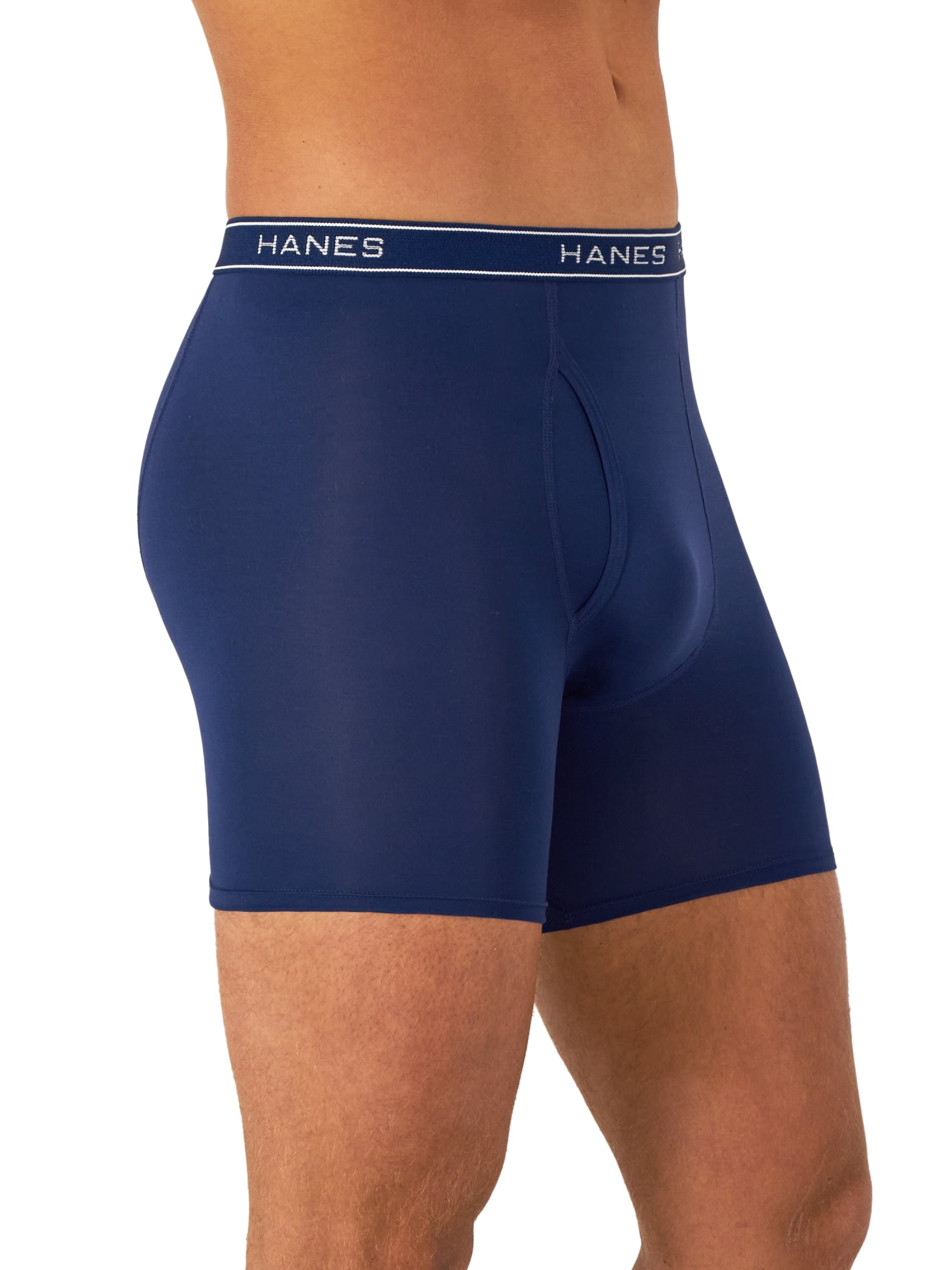 Hanes Men’s Value Performance Stretch Boxer Brief Underwear, Assorted, 3-Pack